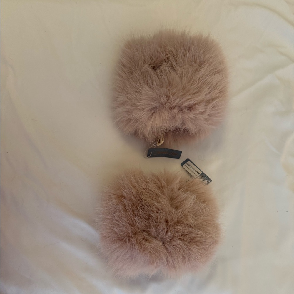 Luxurious Pink Fur wrist cuffs